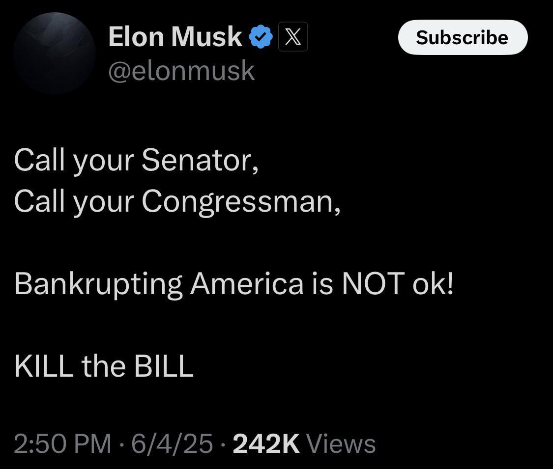 Continuation of the post From love to hate one step. Elon Musk supported the idea of ??impeaching US President Donald Trump - My, Donald Trump, Elon Musk, USA, Politics, Impeachment, Scandal, Kill Bill, Doge, Cryptocurrency, Senate, Reply to post, Longpost
