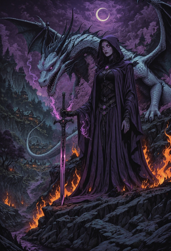 Ведьма с драконом