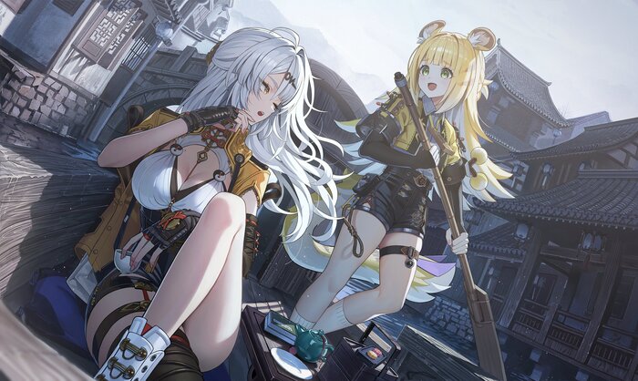    2.0? , Anime Art, Zenless Zone Zero, Yi Xuan (zzz), Ju Fufu (zzz), ,  , Animal Ears