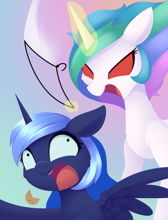   My Little Pony, Princess Celestia, Princess Luna, Dusthiel