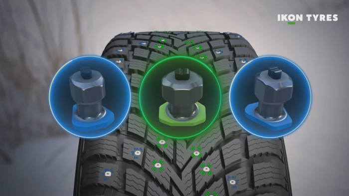 Два вида шипов. Шипы с насечкой на сердечнике