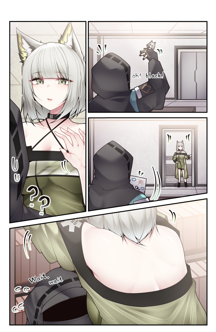 Cat Samip, , , Anime Art, Arknights, Kaltsit, Doctor (Arknights), Animal Ears, , 