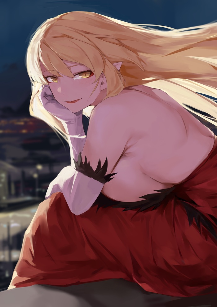  , Anime Art, Shinobu Oshino, Monogatari series, Kiss-Shot Acerola-Orion Heart-Under-Blade