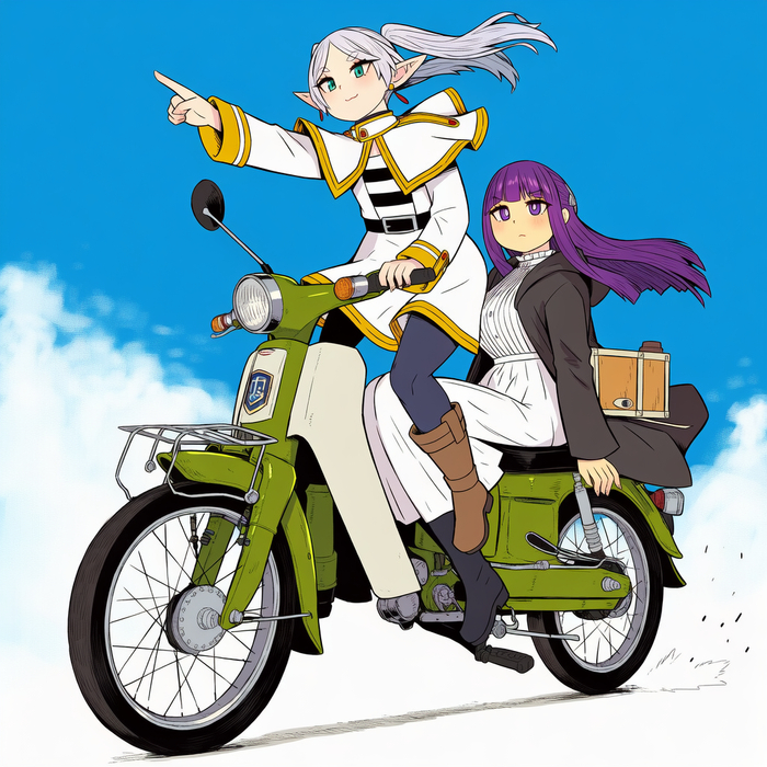      ! , Anime Art, Frieren, Fern, Sousou no Frieren,  ,  