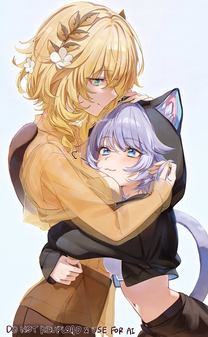Aglaea & Cipher Anime Art, Honkai: Star Rail, Cipher (Honkai: Star Rail), Aglaea (Honkai: Star Rail), Animal Ears, , 