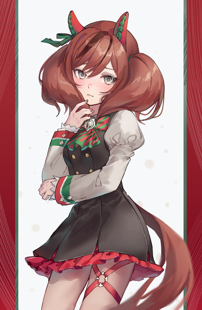 Nice Nature , Anime Art, Uma Musume Pretty Derby, Nice Nature, Animal Ears, 