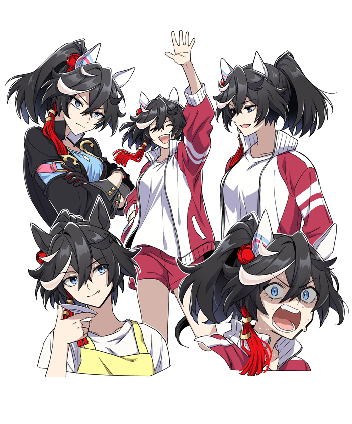 Katsuragi Ace , Anime Art, Uma Musume Pretty Derby, Katsuragi Ace, Animal Ears, 