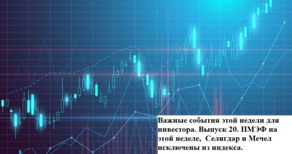 Важные события этой недели для инвестора. Выпуск 20. ПМЭФ на этой неделе, Селигдар и Мечел исключены из индекса Инвестиции, Фондовый рынок, Инвестиции в акции, Дивиденды, Акции