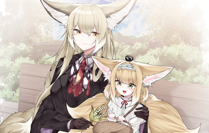    Samip, , , Anime Art, Arknights, Vulpisfoglia (Arknights), Suzuran, Animal Ears, ,  , Penance,   