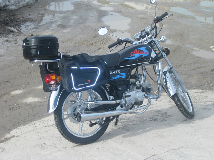 Первый выезд на новом мопеде