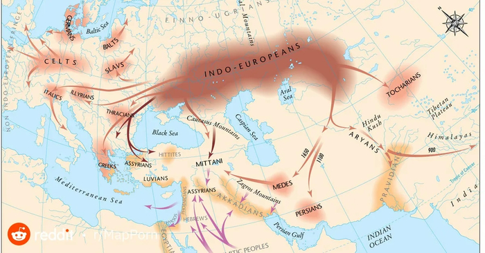 Германские племена жили в районе современной Дании и Северной Германии