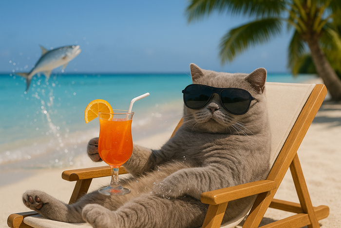 Кот на отдыхе