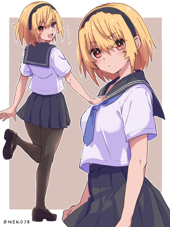 Satoko Anime Art, , Higurashi no naku koro ni, Hojo Satoko, Pixiv,  
