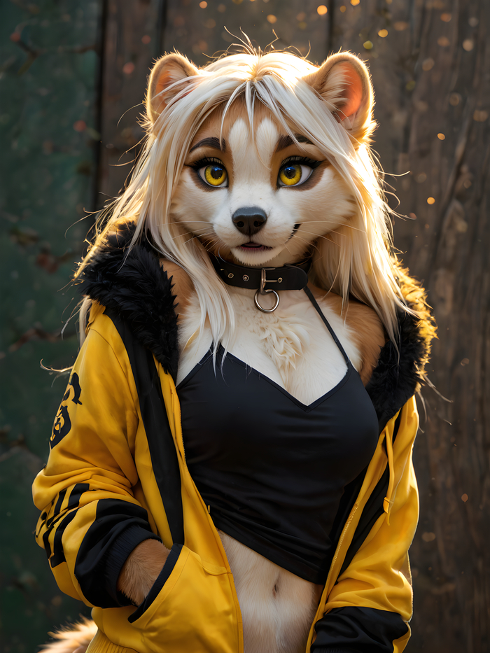    Wolfmks #1669 , Furotica, Furry Art, Stable diffusion 3