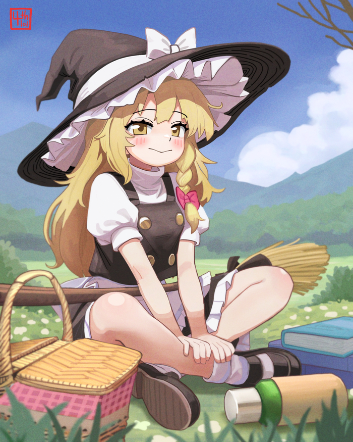  Touhou, Kirisame Marisa, Anime Art, Game Art, , 