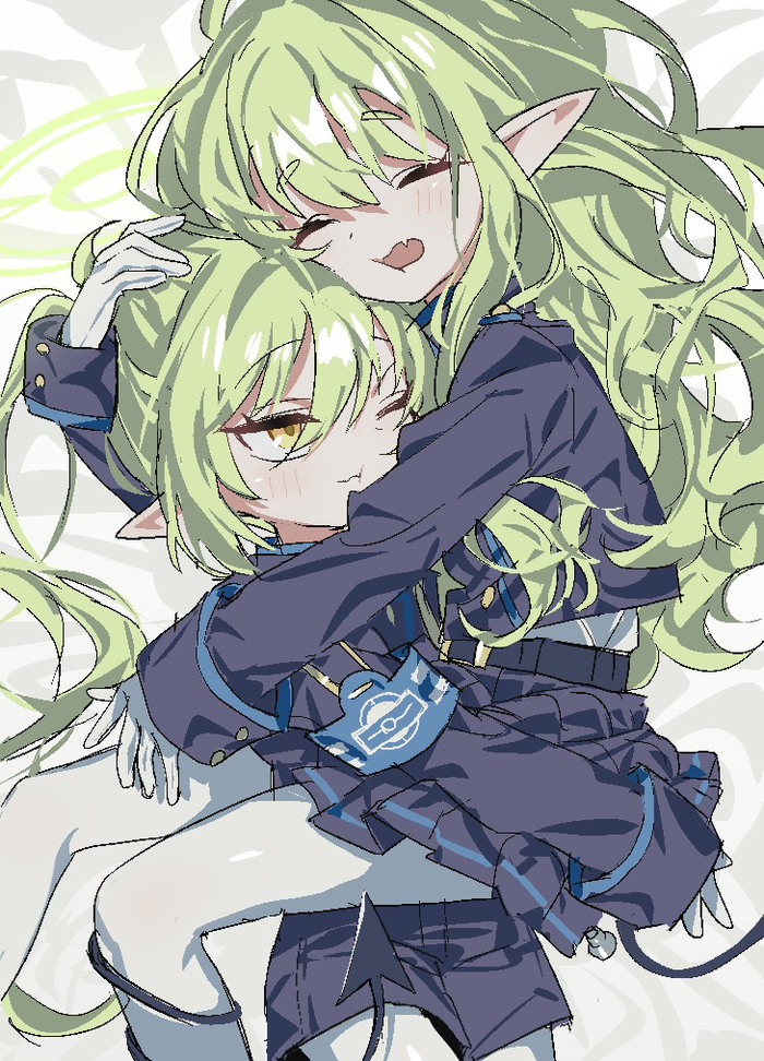    , Anime Art, Blue Archive, Tachibana Nozomi, Tachibana Hikari, , , Loli