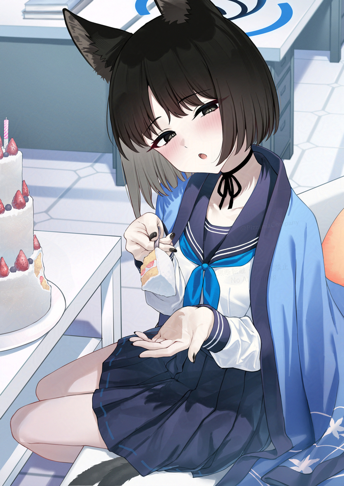   Anime Art, , Blue Archive, Kikyou, , , Animal Ears
