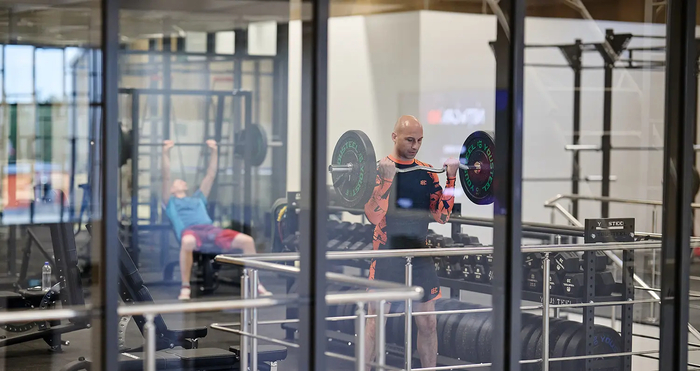 В спортивном центре комплекса на месторождении Александра Жагрина