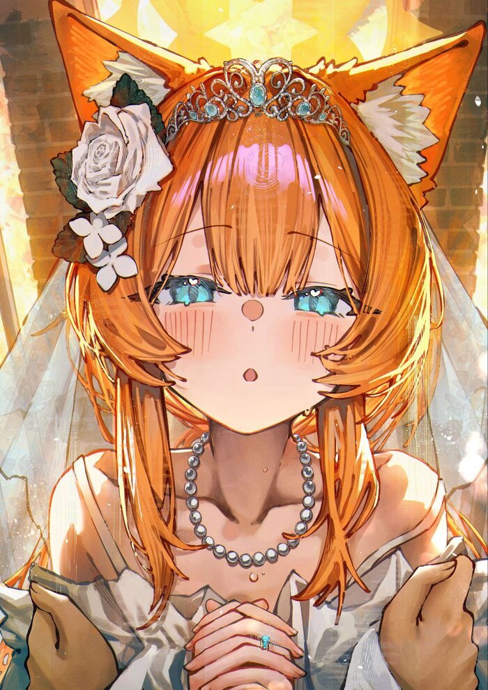 Mari , Anime Art, Animal Ears, Blue Archive, Iochi Mari