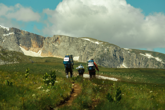 На тропе "Инструкторский перевал" - озеро Псенодах.