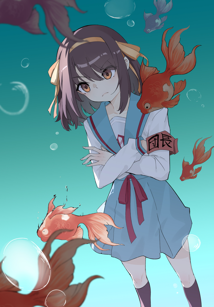  Anime Art, , Suzumiya Haruhi no Yuuutsu, Suzumiya Haruhi,  ,  , Pixiv