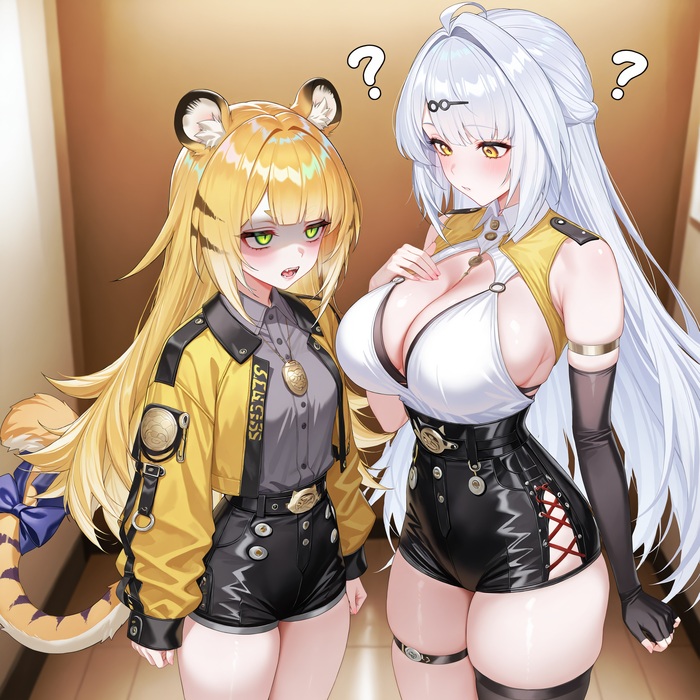   , , Anime Art,  , Zenless Zone Zero, Yi Xuan (zzz), Ju Fufu (zzz), Animal Ears, , Game Art, 