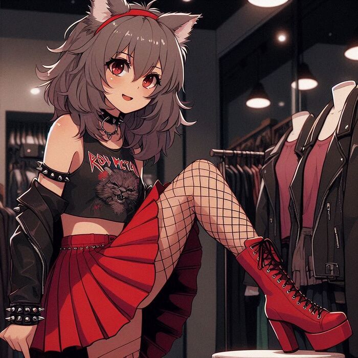 Rox Fox ( ):   ?  , , Anime Art, ,  , , , Animal Ears, , , , , Metal, Ginger & White, 
