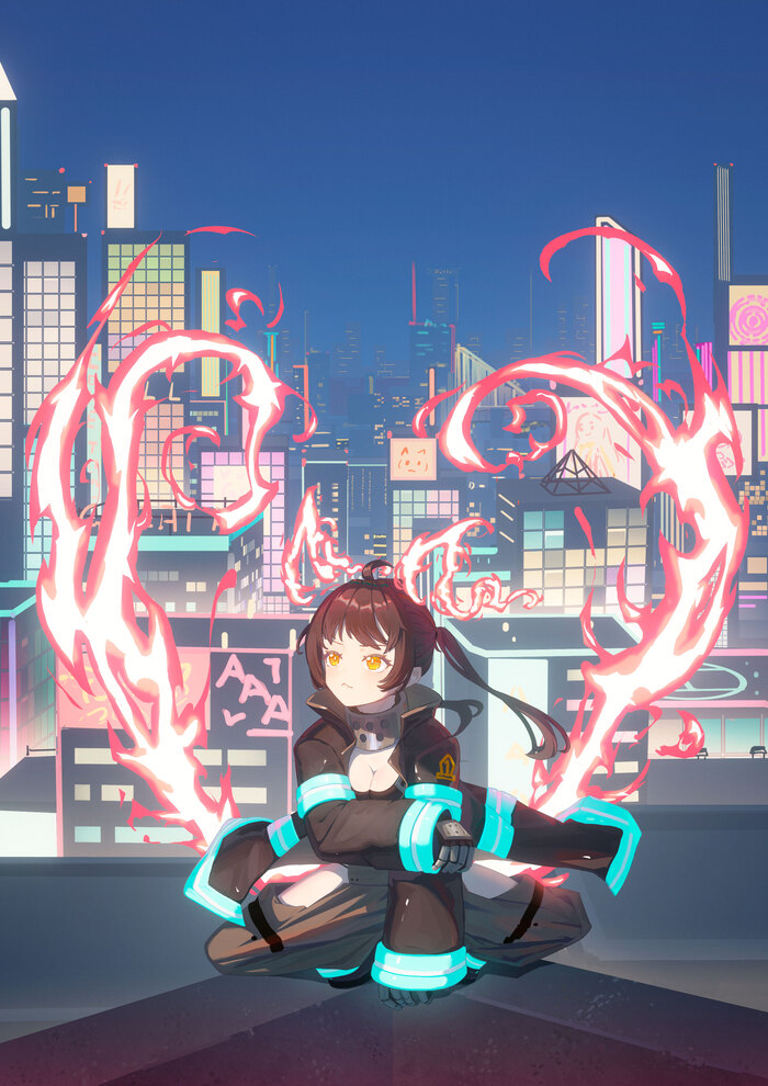  Anime Art, , Enen No Shouboutai, Tamaki Kotatsu, Pixiv