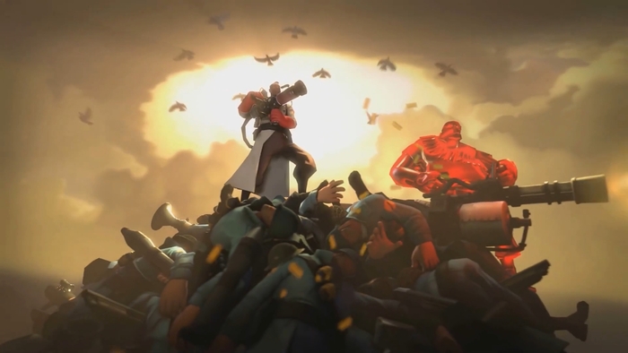 В ролике «<a href="https://pikabu.ru/story/kak_ya_naigral_3600_chasov_v_team_fortress_2_poka_menya_ne_zabanili_12915695?u=https%3A%2F%2Fwww.youtube.com%2Fwatch%3Fv%3D36lSzUMBJnc&t=Meet%20the%20Medic&h=97a71d7f3fe10af9f483f06d132a0a7dac296980" title="https://www.youtube.com/watch?v=36lSzUMBJnc" target="_blank" rel="nofollow noopener">Meet the Medic</a>» доктор дает пулеметчику неуязвимость, однако держит при этом <a href="https://pikabu.ru/story/kak_ya_naigral_3600_chasov_v_team_fortress_2_poka_menya_ne_zabanili_12915695?u=https%3A%2F%2Fwiki.teamfortress.com%2Fwiki%2FQuick-Fix%2Fru&t=%D0%91%D1%8B%D1%81%D1%82%D1%80%D0%BE%D0%BF%D1%80%D0%B0%D0%B2&h=a726c952dd36d3c4184108bc4959b4bd29b2158c" title="https://wiki.teamfortress.com/wiki/Quick-Fix/ru" target="_blank" rel="nofollow noopener">Быстроправ</a> и сам неуязвимость не получает. Отсюда есть гипотеза, что так должен был работать Быстроправ изначально: копить заряд быстрее, но лишать медика защиты.