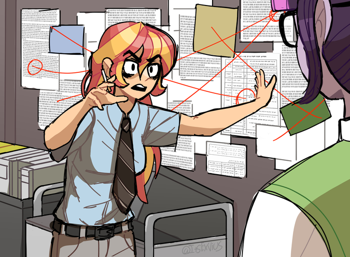   - ! My Little Pony, Sunset Shimmer, , Ponyart, Twilight Sparkle