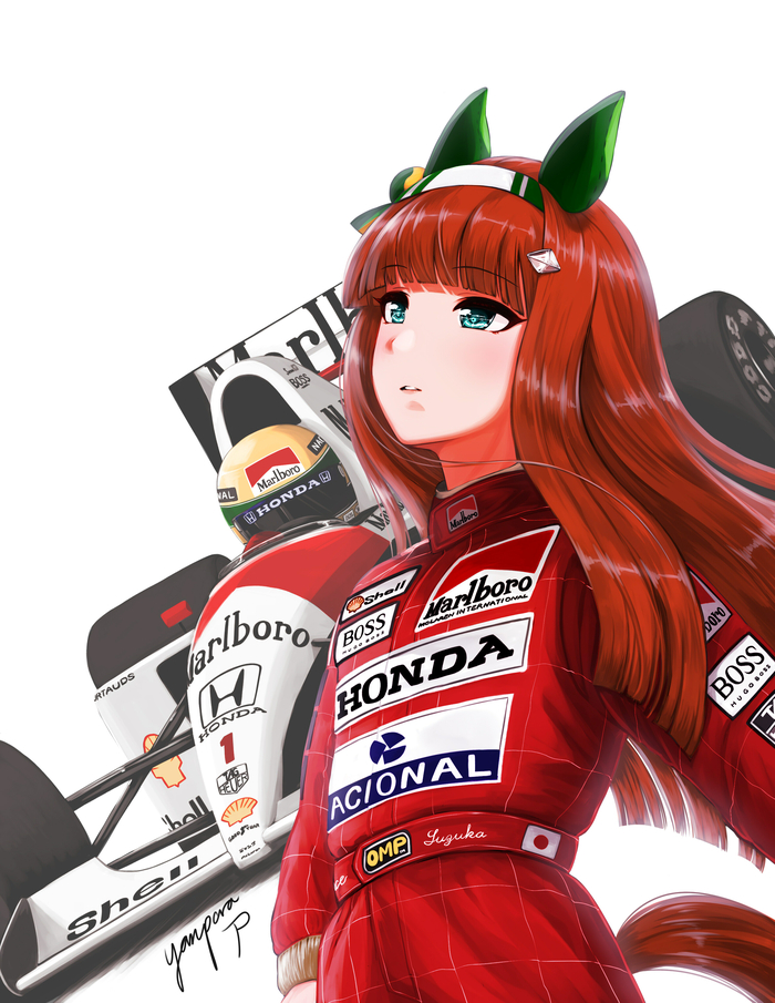 Silence Suzuka & Ayrton Senna , Anime Art, Uma Musume Pretty Derby, Silence Suzuka,  1,  , Animal Ears, , Reddit ()