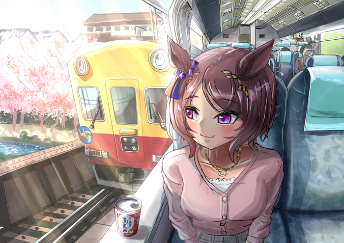   , Anime Art, Uma Musume Pretty Derby, Sakura Laurel, 