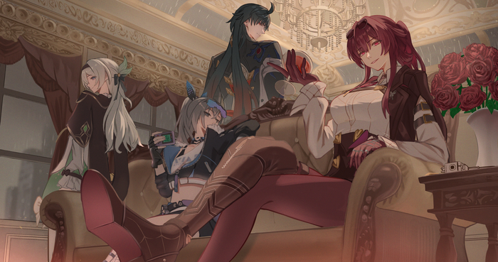 Anime Art, , Pixiv, Honkai: Star Rail, Kafka (Honkai: Star Rail), Firefly (Honkai: Star Rail), Blade (Honkai: Star Rail), Silver Wolf (Honkai: Star Rail)