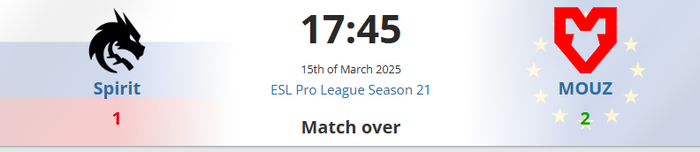 ESL Pro League 21:    MOUZ