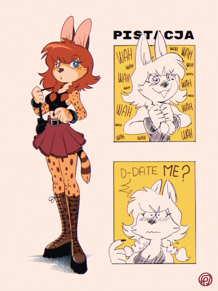 Artfight attack for Pimstacja , , Fox-pop, Furry Feline, 