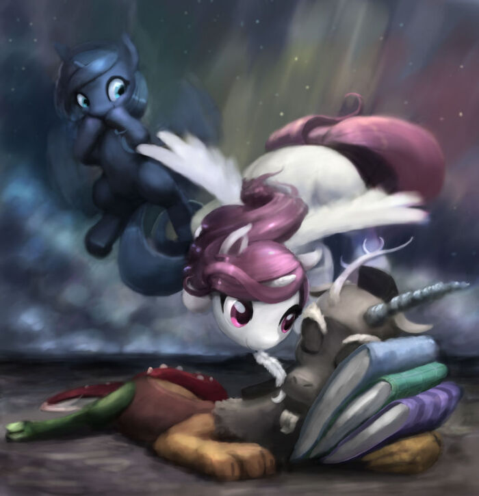   ,   ... My Little Pony, Bakuel, Discord, Princess Celestia, Princess Luna