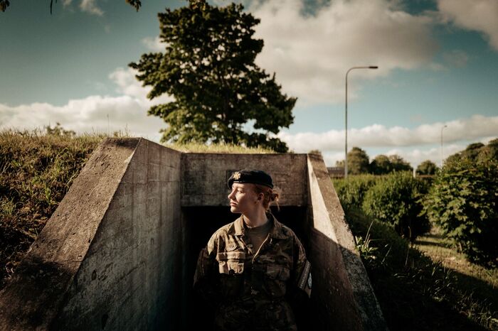 Эммели Сёгаард Хансен, 22 года добровольно пошла на военную службу в 2024 г. в Дании.