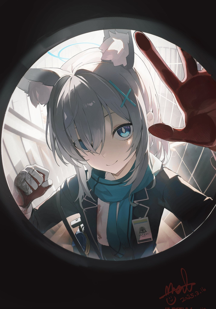   Anime Art, , Blue Archive, Sunaookami Shiroko
