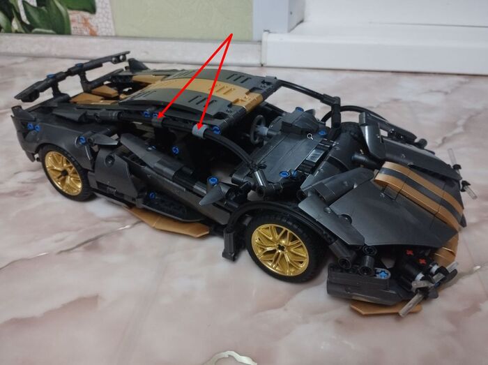 Не понятно по инструкции, какой цвет детали использовать.