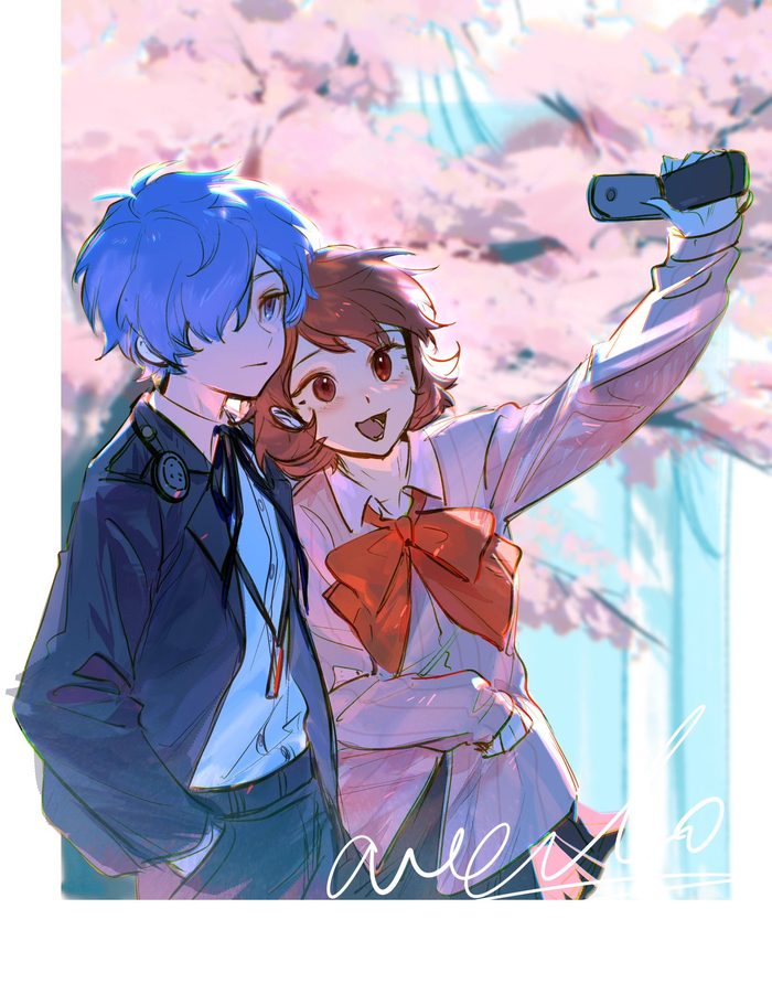  Anime Art, , , Persona, Persona 3, Yuuki Makoto (Persona 3), Takeba Yukari