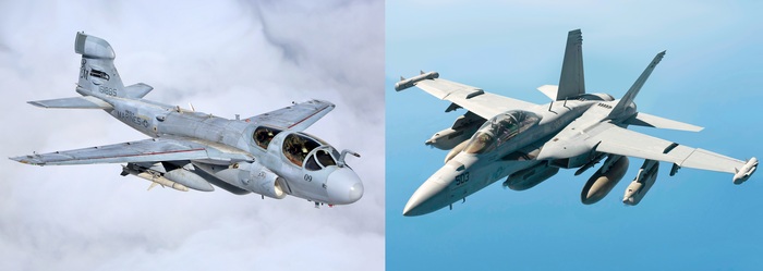    EA-6B Prowler ()  E/F-18G Growler ()