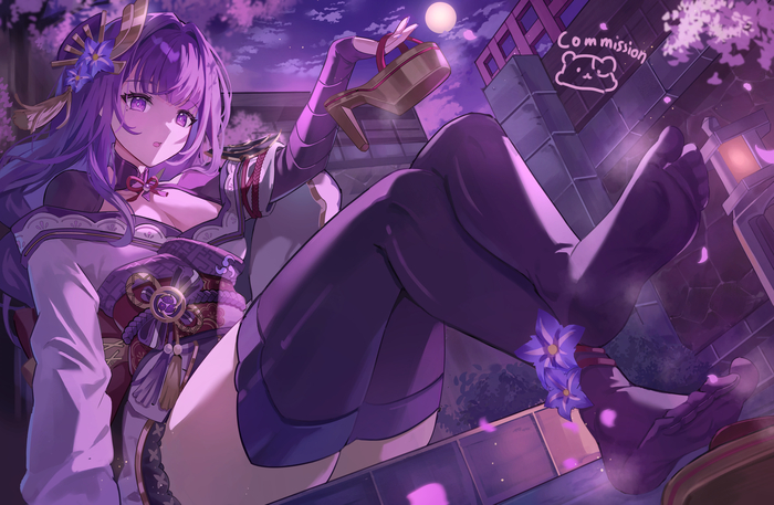  , Anime Art, Pixiv, Genshin Impact, Raiden Shogun (Genshin Impact)