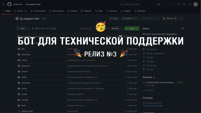 Telegram-   : API       , -, , PHP, Laravel, Docker, IT, Open Source, Telegram, 