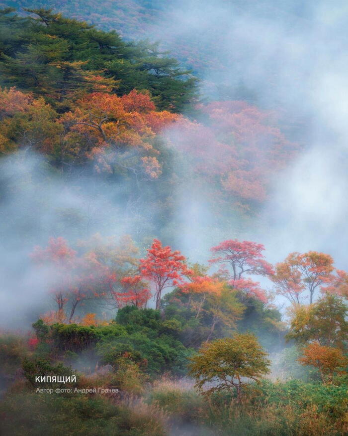 Автор фотографии: Андрей Грачев, участник фотоконкурса «Самая красивая страна». Место съёмки: вулкан Баранского, Сахалинская область.