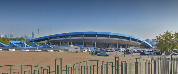 Здание велотрека в 2024 году. Сооружение до сих пор выполняет функцию спортивного объекта.