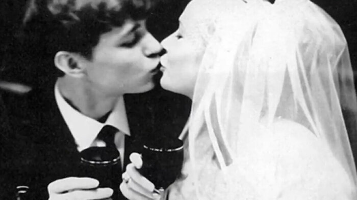 Наталия Богунова и Александр Стефанович на свадьбе. 1968.