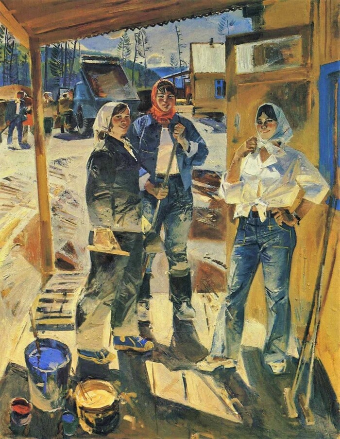 Жемерикин Вячеслав. "Девчата из Магистрального, БАМ". 1974 г.
