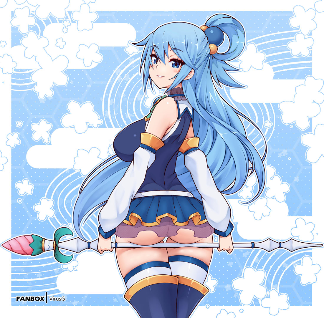 Waiting for congratulations on the past - Anime, Anime art, Konosuba, Aqua, Staff