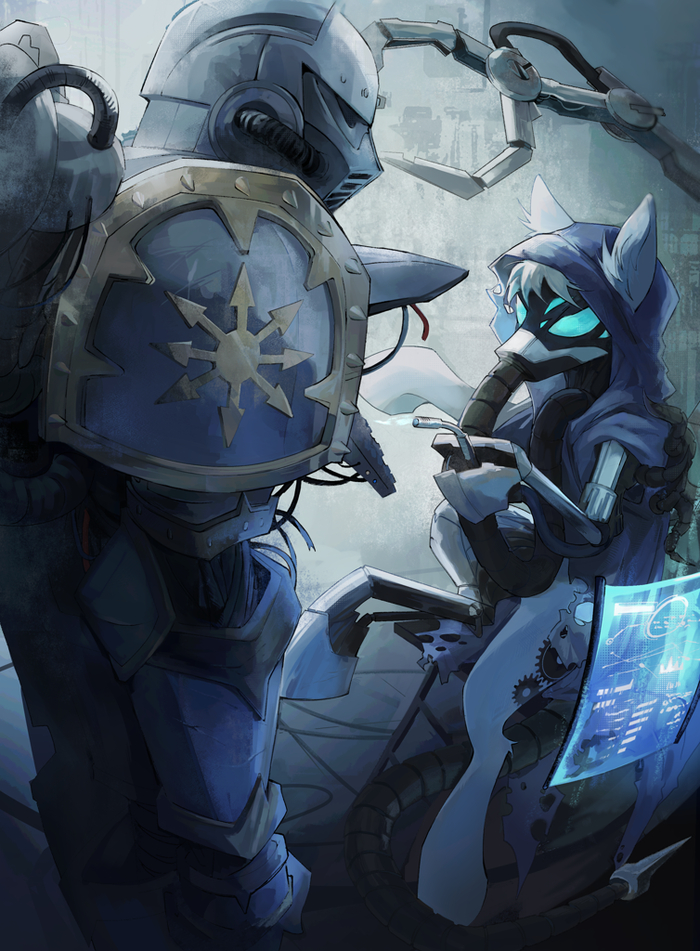   My Little Pony, Ponyart, Original Character, MLP Crossover, Warhammer 40k