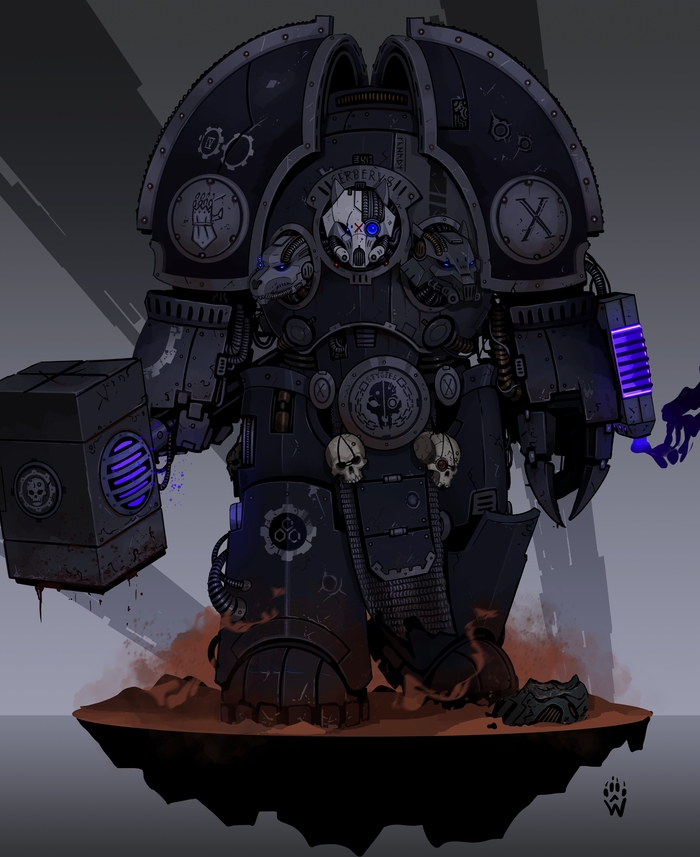 Blackshield, Cerberus - Horus Heresy Wh Art, Warhammer 40k, Wh Alternative, Iron Hands, Wolfdawg